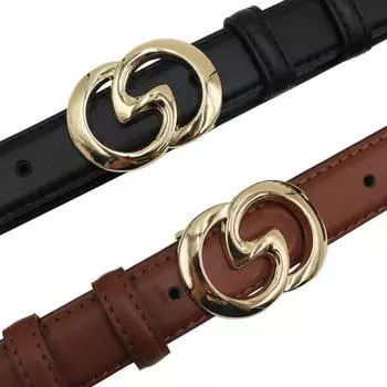 Ремень женский из натуральной кожи, чистая коровья кожа, модный универсальный ремень для женщин с джинсами, модный ремень чёрный