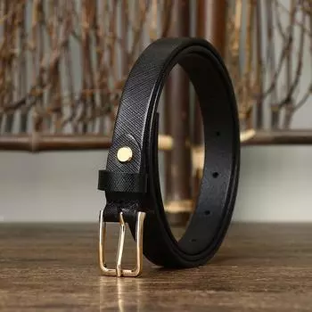 Ремень женский, простой, модный, из натуральной кожи, из натуральной яловой кожи, универсальный, повседневный, джинсовый, с пряжкой, для брюк, ремень