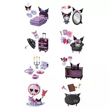 Rement Sanrio Kuromi s Gothic Room 1BOX Приблизительные В115 x Ш70 x Г50 мм Изготовлен из АБС, ПВХ