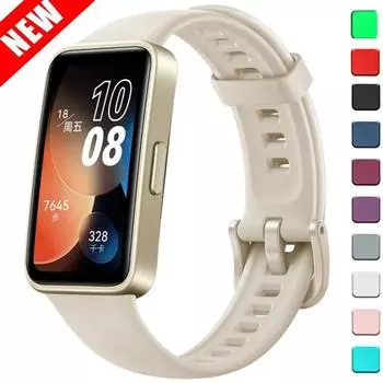 Ремешки для часов Huawei Band 8 NFC сменный запястье мягкий силиконовый спортивный браслет Bandje на Smart Band8 аксессуары для ремешков для часов For Huawei band 8
