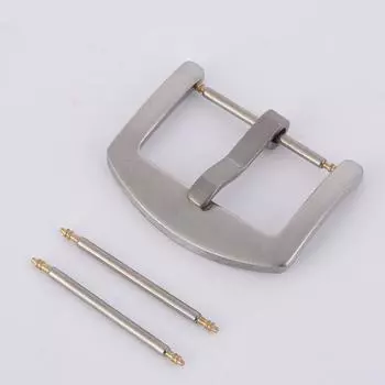 Ремешки для часов из нержавеющей стали с серебряной отделкой Ремешки для часов с твердой пряжкой 16mm серебряный