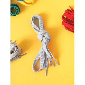 Ремешки для кроссовок Daiso Diagonal 10 мм 2 шт. Серые