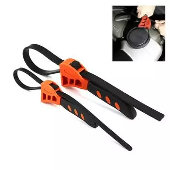 Ремешной ключ TPR Регулируемый противоскользящий двухцветный многофункциональный антикоррозионный ключ для масляного фильтра 6inch