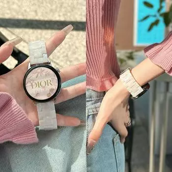 Ремешок 20 мм 22 мм для часов Samsung Galaxy 4/4 classic/5 Pro/Active 3/2/Gear S3/браслет amazfit bip Huawei watch GT 2/3 Pro Band Lady Resin Watch 22mm