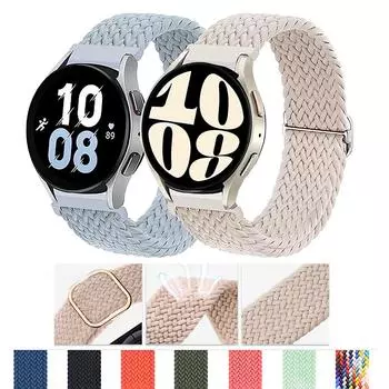 Ремешок 20 мм/22 мм для Huawei GT 2e 3 4, плетеный браслет Samsung Galaxy Watch 4/5/6/5 pro/6 Classic/gear s3/active 2 Solo, ремешок-петля