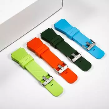 Ремешок 20 мм 22 мм для Samsung Galaxy Watch 4/Classic/46 мм/42 мм/active 2 Gear s3/S2, силиконовый браслет Huawei GT/2/GT2/3 Pro, ремешок