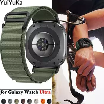 Ремешок Alpine Band One Click для Galaxy Watch Ultra 47 мм, спортивный ремешок без зазора, нейлоновый плетеный браслет для замены браслета Samsung Galaxy Watch 7 Ultra Samsung Galaxy Watch Ultra звезда