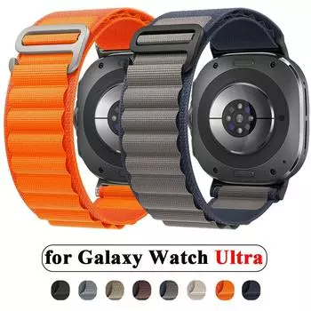 Ремешок Alpine Band One Click для Galaxy Watch Ultra 47 мм, спортивный ремешок без зазора, нейлоновый плетеный браслет для замены браслета Samsung Galaxy Watch 7 Ultra Samsung Galaxy Watch Ultra звезда