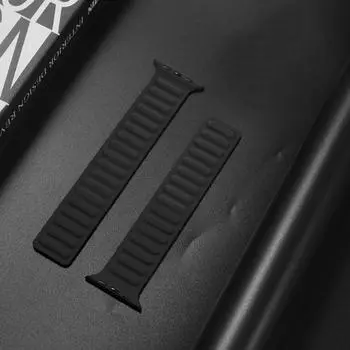 Ремешок-браслет из кожи с магнитным креплением для iWatch Series 6 5 4 3 2 42/44 мм