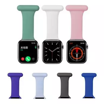 Ремешок-брелок с клипсой для Apple Watch, силиконовый для медсестер, акушерок, врачей, парамедиков, сплошной цвет 42/44mm фиолетовый