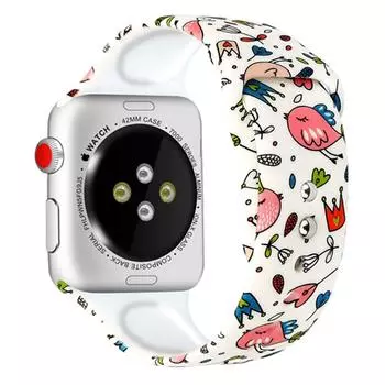 Ремешок для Apple Watch, ремешок для Apple Watch, браслет для Apple Watch 4, 3, 5, 44 мм, 40 мм, ремешок iwatch 42 мм, 38 мм, Correa, популярный женский браслет с принтом 44 38-40mm