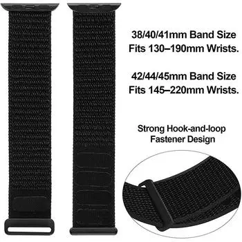 Ремешок для Apple Watch Series 3/2/1, нейлоновый мягкий дышащий сменный ремешок, спортивный ремешок для iwatch series 4, 5, 6, 7, 8 ultra