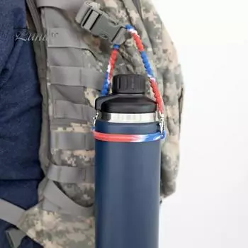 Ремешок для бутылки с водой, гибкий силиконовый слинг для бутылки с водой, удобный держатель для бутылок, аксессуары для стаканов F