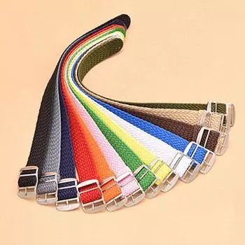 Ремешок для часов 14-22 мм, нейлоновый холст, мужские и женские тканые браслеты, аксессуары 14mm зелёный