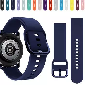 Ремешок для часов 20 мм/22 мм ремешок для Samsung Galaxy Watch Active 2 40 мм 44 мм 3 Gear спортивный браслет на запястье сменный ремешок для часов 20 мм 22