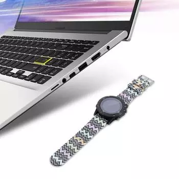 Ремешок для часов 20 мм, быстросъемный силиконовый ремешок с принтом, сменный ремешок для часов Garmin Fenix 6S/Fenix 5S Plus/Fenix 5S C