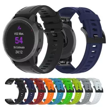 Ремешок для часов 20 мм, силиконовый ремешок для Garmin Fenix 7S 6S Pro 5S Plus, быстросъемный, удобный ремешок для часов для Garmin Instinct 2S, умный ремешок для часов