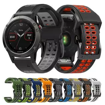 Ремешок для часов 22 26 мм силиконовый ремешок для Garmin Fenix 7 7X 6 6X Pro 5X Plus быстросъемный ремешок для часов Garmin Forerunner 945 935 ремешок для часов 26mm