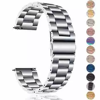 Ремешок для часов 22 мм 20 мм для Samsung Galaxy Watch 5 4 3 40 мм 44 мм 45 мм 42 мм 46 мм S3 Active Браслет Huawei Watch GT3 Gt2e Ремешок для часов из нержавеющей стали