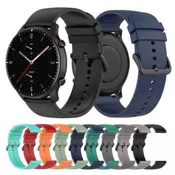 Ремешок для часов 22 мм силиконовый ремешок для Huami Amazfit GTR 4/3/2 GTR 47 мм Pace Stratos 3 2 2S умный ремешок для часов Xiaomi Watch Color 2 S2 S1 22mm