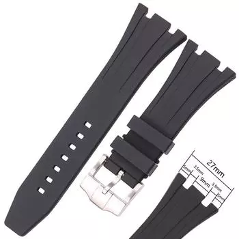 Ремешок для часов 26 27 мм резиновый ремешок для часов AP мягкий силиконовый спортивный водонепроницаемый ремешок для часов черный синий силиконовый ремешок аксессуары 27mm