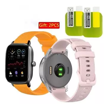 Ремешок для часов Amazfit Pop 2 3R, силиконовый ремешок для Amazfit Pop 3R, спортивный браслет для Amazfit Pop 2, ремешок для часов for Huawei Gt2 42mm белый