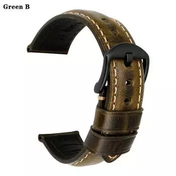 Ремешок для часов Аксессуары для часов 20 мм 22 мм 24 мм 26 мм ремешки для часов Натуральная кожа ремешок для часов Винтажный ремешок для часов из масляной вощеной кожи 19mm