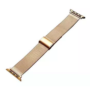 Ремешок для часов, браслет из нержавеющей стали, регулируемый металлический браслет, сетчатая петля, спортивный ремешок для IWatch 38/40/41mm
