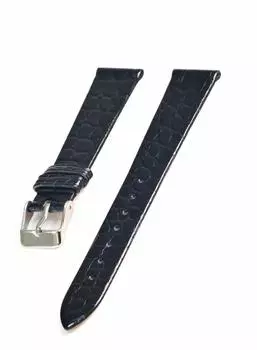 Ремешок для часов CASSIS Alligator из кожи аллигатора, водонепроницаемый, RIOM C 18 мм, черный, инструмент для замены U1123B68019018 чёрный