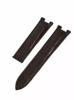 Ремешок для часов CASSIS из кожи аллигатора TYPE PASHA 20 мм темно-коричневый с инструментами для замены X0038339034020 (крокодиловая кожа)