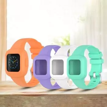 Ремешок для часов, цельный мягкий силиконовый ремешок на запястье, ремешок для часов Garmin Fit JR3/Vivofit Jr.3