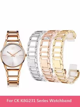 Ремешок для часов CK Steel Strip K3G223626 K3G231 K2Y2Y1 Series Hollowed Out Precision Steel Watch Remesh 16 мм Women Bracelet 16mm