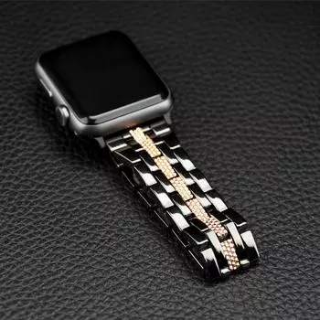 Ремешок для часов Correa металлический ремешок для Apple Watch Band 7 6 5 4 3 2 1 SE браслет Apple Watch ремешок 45 мм 41 мм 44 мм 40 мм 42 мм 38 мм для iWatch 41 40 38mm