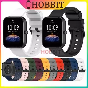 Ремешок для часов для Amazfit GTS 4/4Mini Bip3 Bip 3 Pro Gts 3 Gts 2 Gts 2 Mini Gts силиконовый ремешок Официальный сменный ремешок Bip 3 армия зеленый