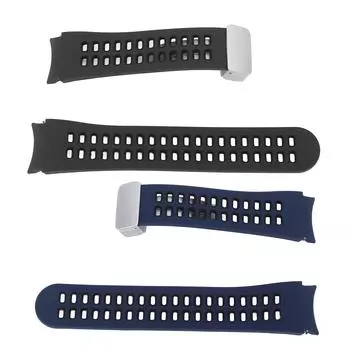 Ремешок для часов Galaxy Watch 6 5 силиконовый магнитный мягкий дышащий сменный ремешок для часов для мужчин Wo Black