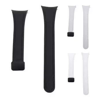 Ремешок для часов Galaxy Watch 6 5 4 силиконовый раскладывающийся тонкий мягкий сменный ремешок для часов для женщин Black