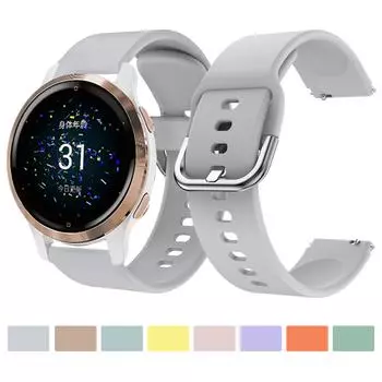Ремешок для часов Garmin Venu 2S Strap Sport Simplicity Breathe Цветной браслет для Garmin Vivoactive 4S Active S 18 мм ремешок для часов For Garmin Venu 3S