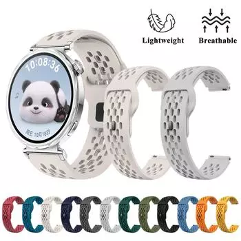 Ремешок для часов Huawei Watch GT5 GT5 Pro 18 мм Универсальный быстросъемный сменный ремешок для Huawei GT4/GT5 41 мм GT5 Pro 42 мм GT5 41mm жёлтый