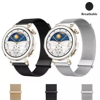 Ремешок для часов Huawei Watch GT5 Pro GT5 41 мм 42 мм быстросъемный ремешок для Huawei GT5 Pro/GT5/GT4 18 мм универсальный сменный ремешок GT5 41mm серебряный