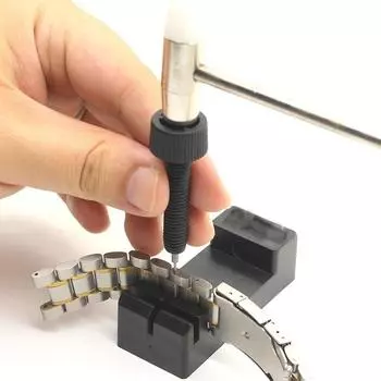 Ремешок для часов, инструмент для удаления булавок на цепочке, инструмент для ремонта ABS, регулировочный ремешок с разрезом, булавки для браслета, инструменты для ремешка для часовщика Black