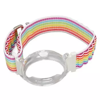 Ремешок для часов из эластичного нейлона с плетеной петлей и пластиковым защитным чехлом-бампером, подходит для Google Pixel красный/белый