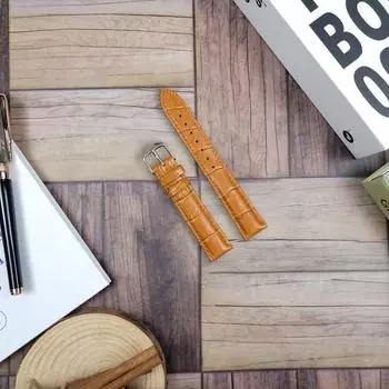 Ремешок для часов из кожи с крокодиловым узором, совместимый с Seiko Hamilton Armani, 22 мм