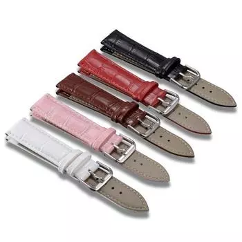 Ремешок для часов из натуральной кожи 12 мм-22 мм, ремешки для наручных часов, ремешки для часов, высокое качество, черный, белый, красный, коричневый 22mm кофейный