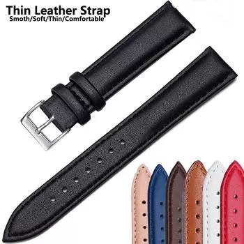 Ремешок для часов из натуральной кожи 12 мм/14 мм/16 мм/18 мм/20 мм 22 мм ремешки для часов