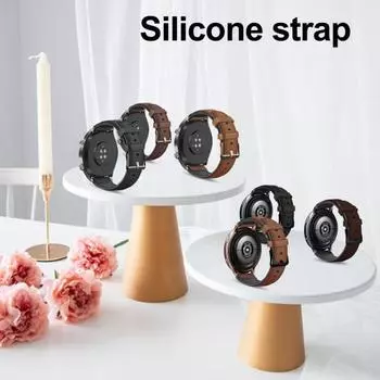 Ремешок для часов из натуральной кожи 20 мм для Huawei GT2-42 мм для Huami GTS #6