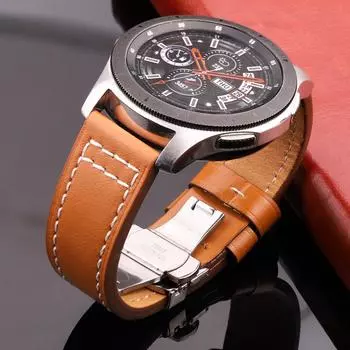 Ремешок для часов из натуральной кожи, ремешок для часов 18 мм, 20 мм, 22 мм, 24 мм, быстросъемный ремешок для часов, двойной пресс, автоматическая застежка, мужские и женские ремешки, аксессуары 18mm