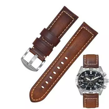 Ремешок для часов из натуральной кожи диаметром 22 мм для Citizen Eco-Drive AW1361-10H AW1361-01E