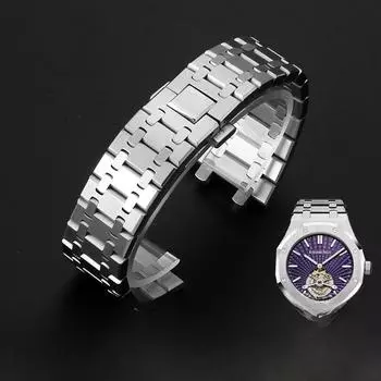 Ремешок для часов из нержавеющей стали 316, подходит для часов AP Royal Oak 15400/15500 41 мм, 26 мм. 26mm
