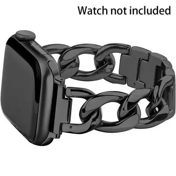 Ремешок для часов из нержавеющей стали для Apple Watch Band 41 мм 45 мм 40 мм 44 мм металлический браслет iWatch Ultra 49 мм 9 8 7 6 SE 5 4 Аксессуары 42mm 44mm 45mm 49mm