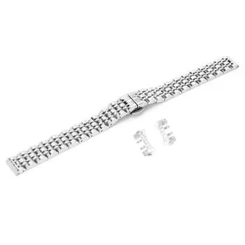 Ремешок для часов из нержавеющей стали с пряжкой-бабочкой, сменный, регулируемая длина, ремешок для часов 12 мм 0,5 дюйма 12mm